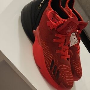 Brand new 🔥 !!Mitchell Red and Black Athletic Shoes